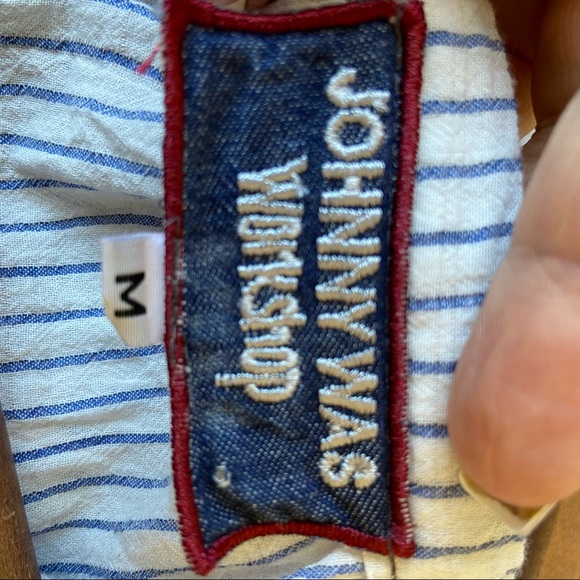 Johnny Was Workshop Nadia Embroidered White Peasant Blouse Medium NWOT - Picture 11 of 16